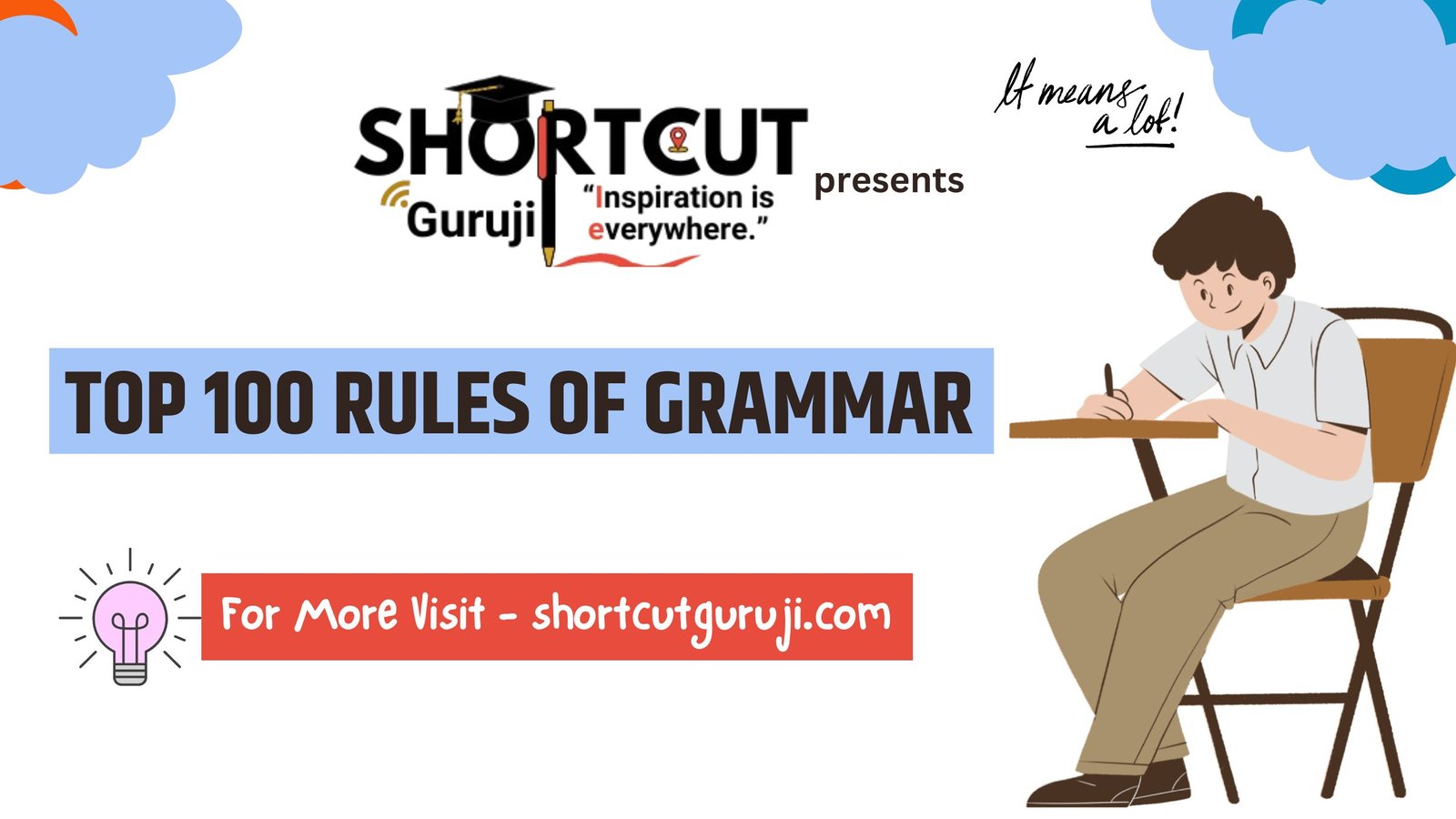 Top 100 Rules of Grammar by Shortcut Guruji