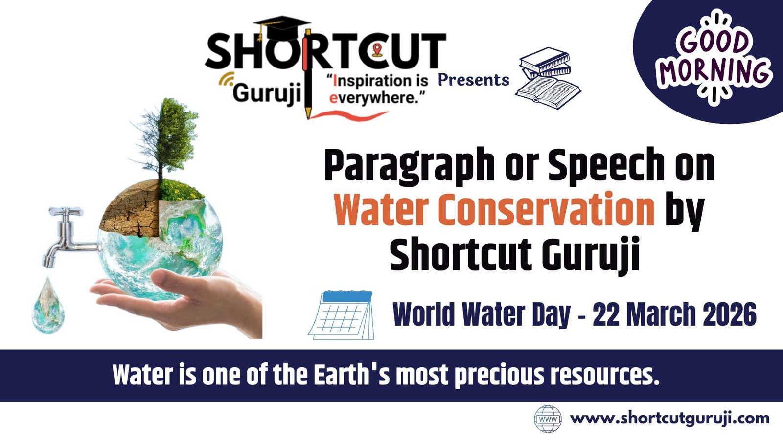 Paragraph or Speech on Water Conservation by Shortcut Guruji