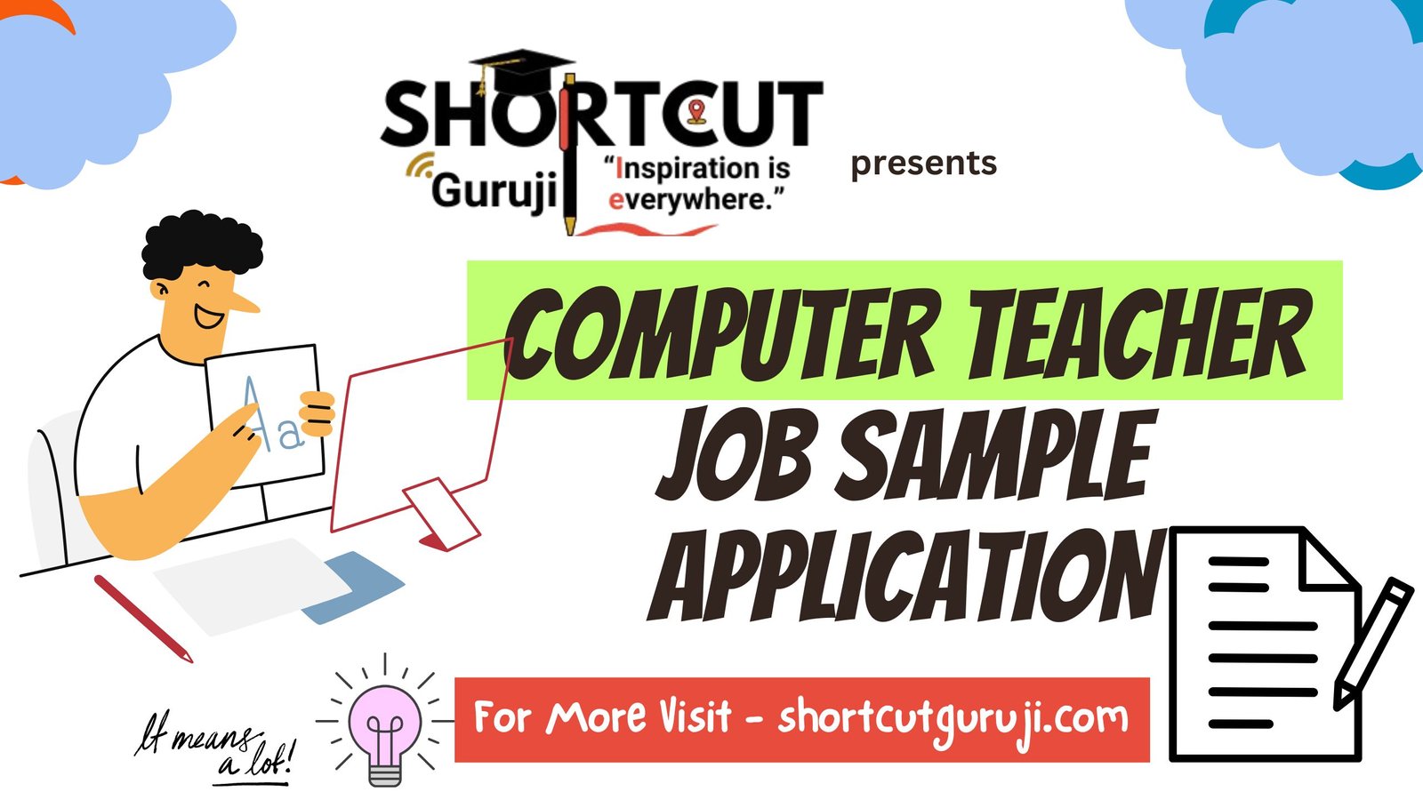 Computer Teacher Job Sample Application