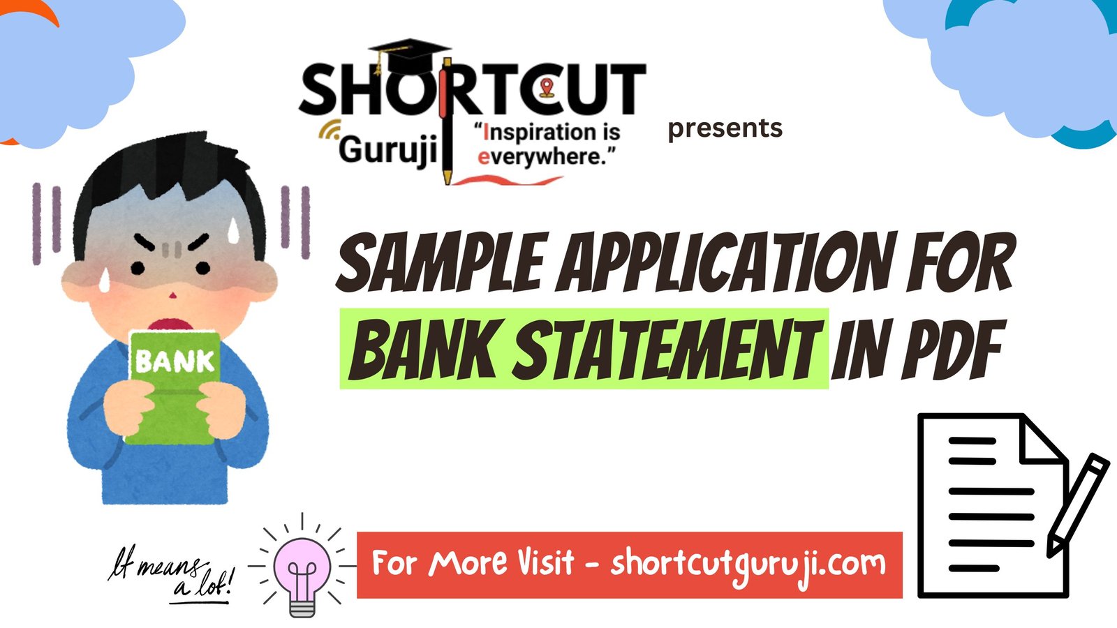 Sample Application for Bank Statement in PDF
